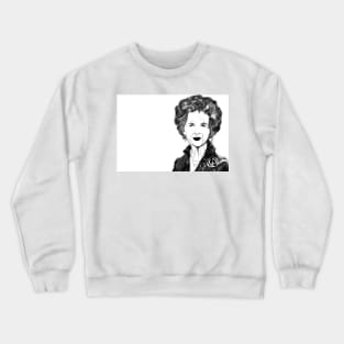 Margaret Thatcher, Comic Cartoon/ Caricature. BAN THE BOMB. CND. Crewneck Sweatshirt